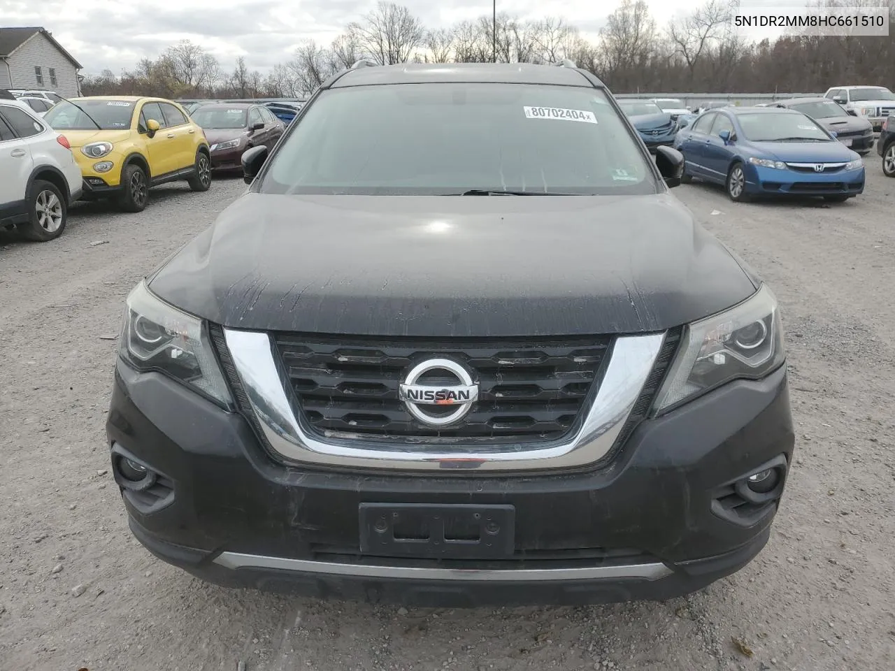 2017 Nissan Pathfinder S VIN: 5N1DR2MM8HC661510 Lot: 80702404