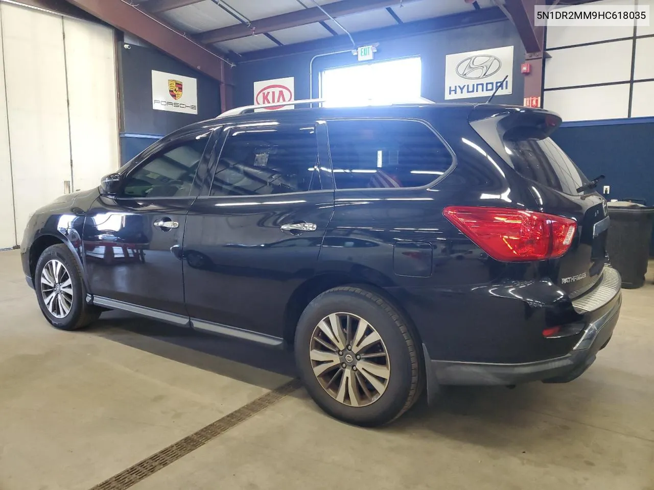 2017 Nissan Pathfinder S VIN: 5N1DR2MM9HC618035 Lot: 80892124