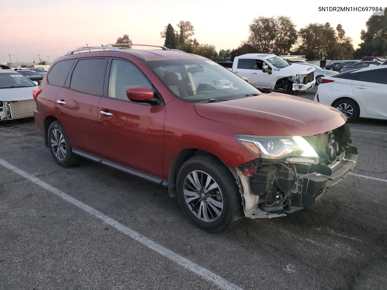 2017 Nissan Pathfinder S VIN: 5N1DR2MN1HC697984 Lot: 80916524