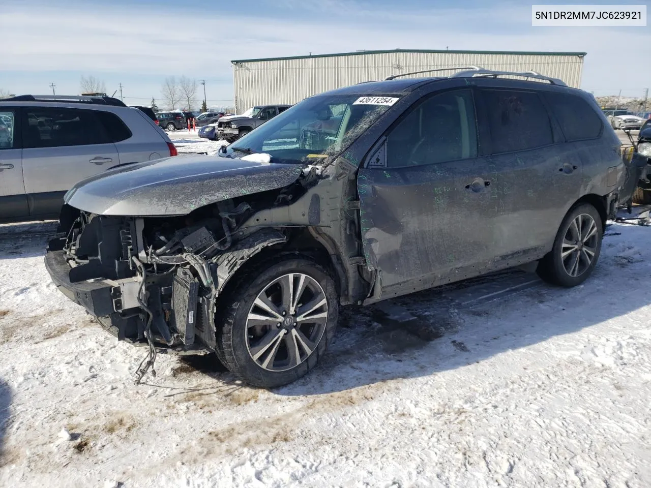 2018 Nissan Pathfinder S VIN: 5N1DR2MM7JC623921 Lot: 43611254