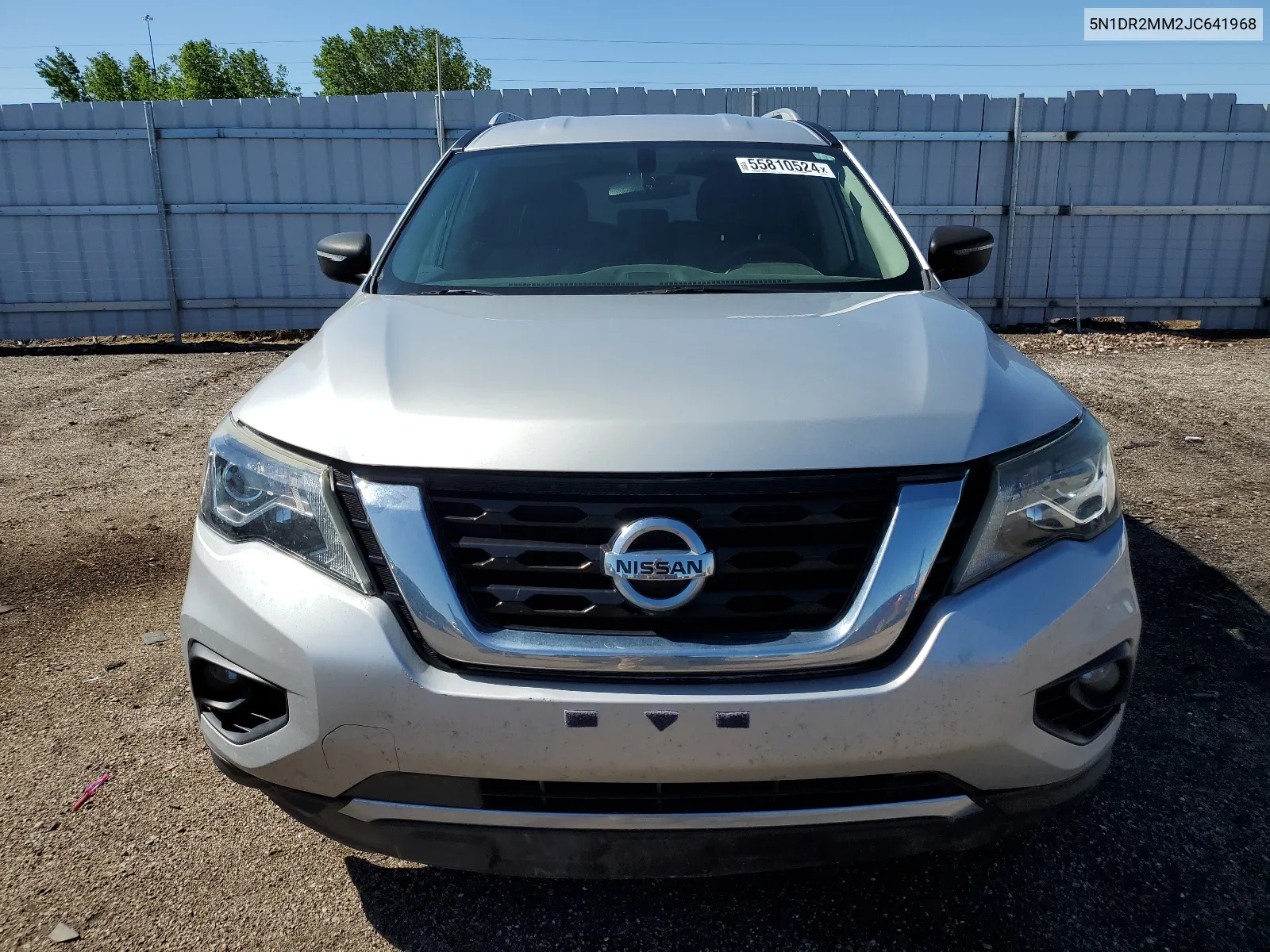 2018 Nissan Pathfinder S VIN: 5N1DR2MM2JC641968 Lot: 55810524