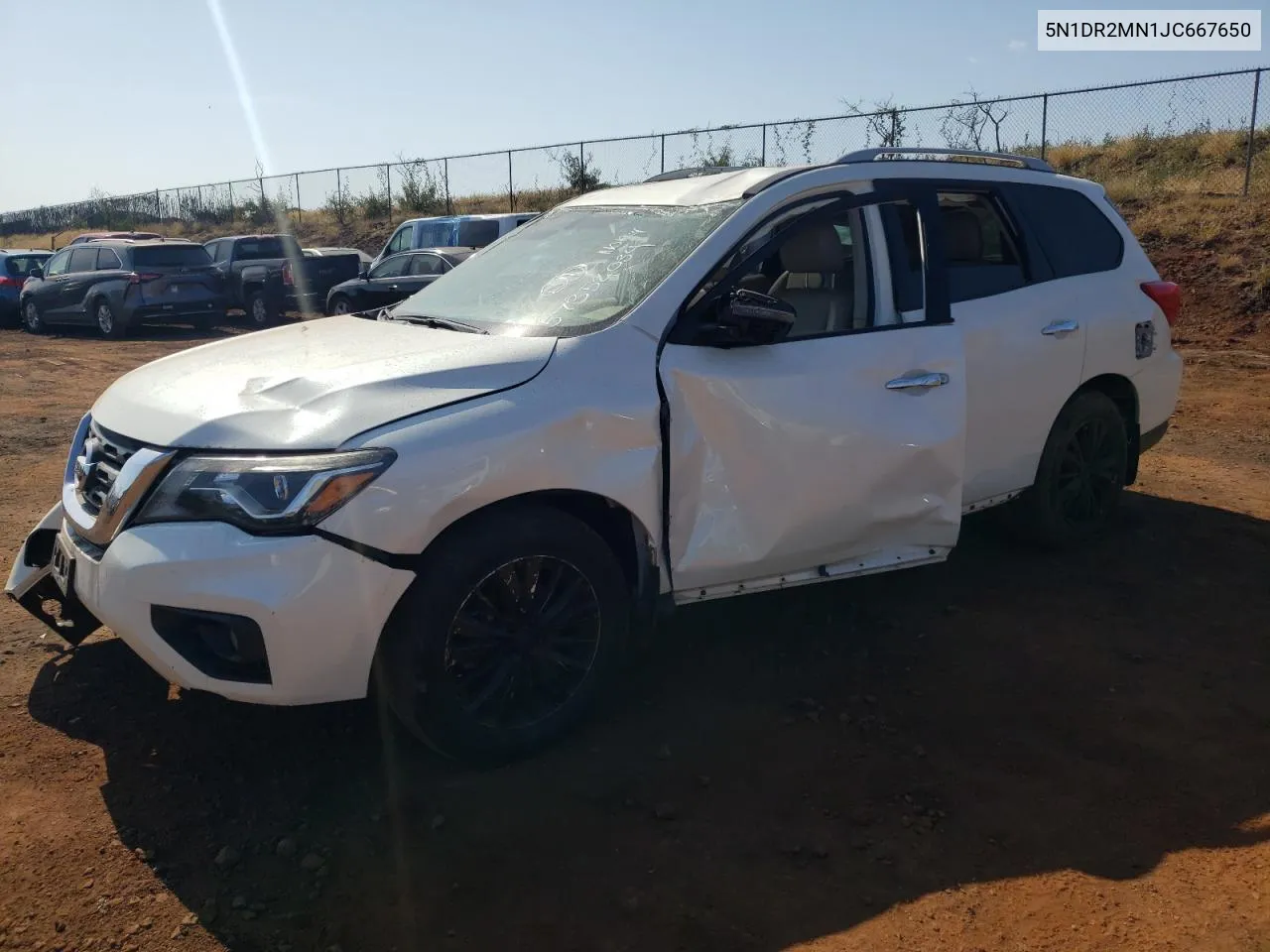 5N1DR2MN1JC667650 2018 Nissan Pathfinder S