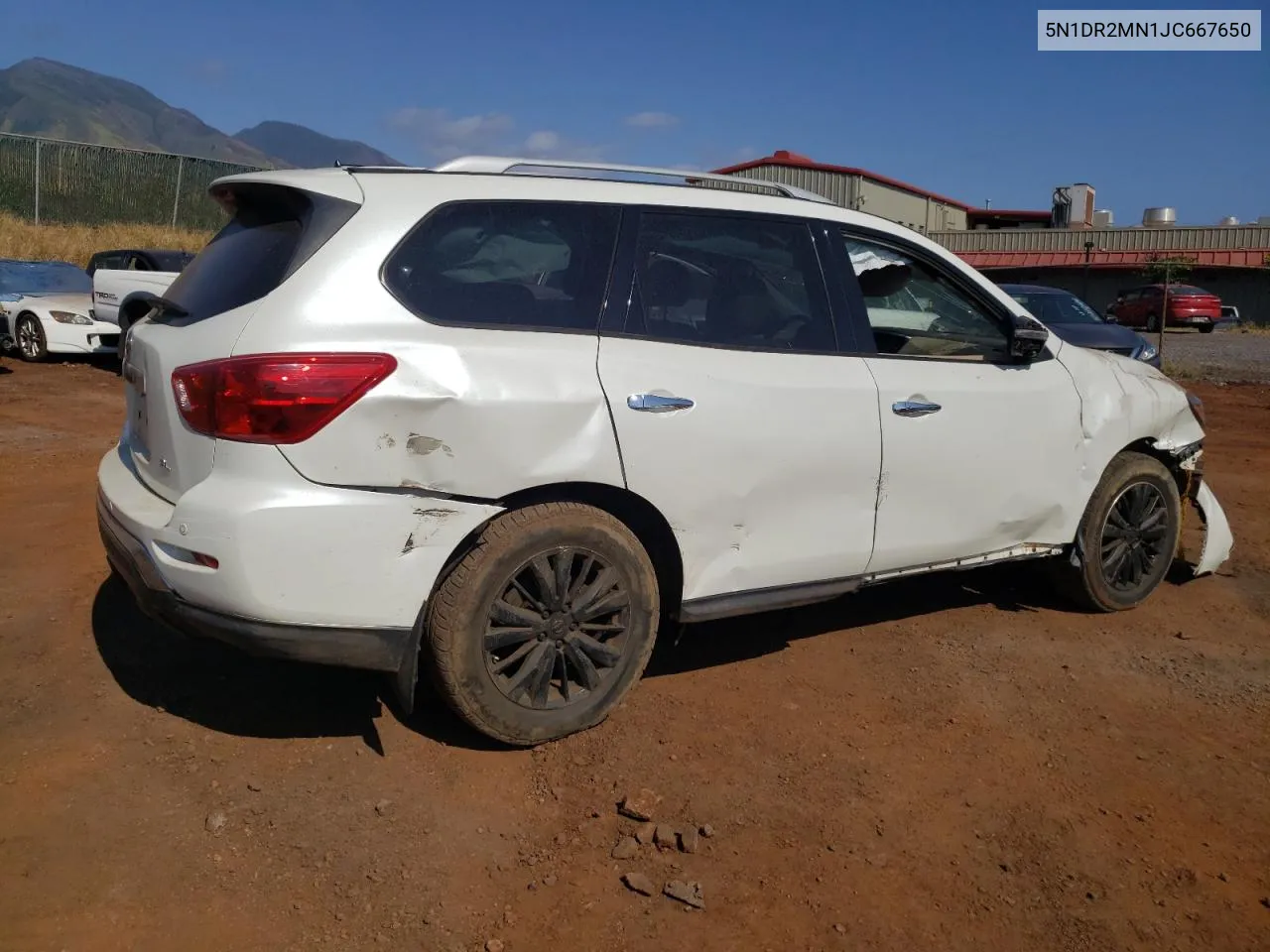 2018 Nissan Pathfinder S VIN: 5N1DR2MN1JC667650 Lot: 57352034