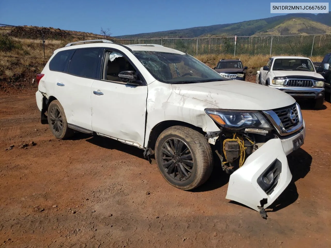 5N1DR2MN1JC667650 2018 Nissan Pathfinder S