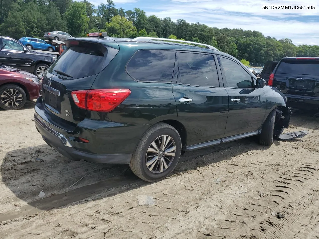 2018 Nissan Pathfinder S VIN: 5N1DR2MM1JC651505 Lot: 61068344