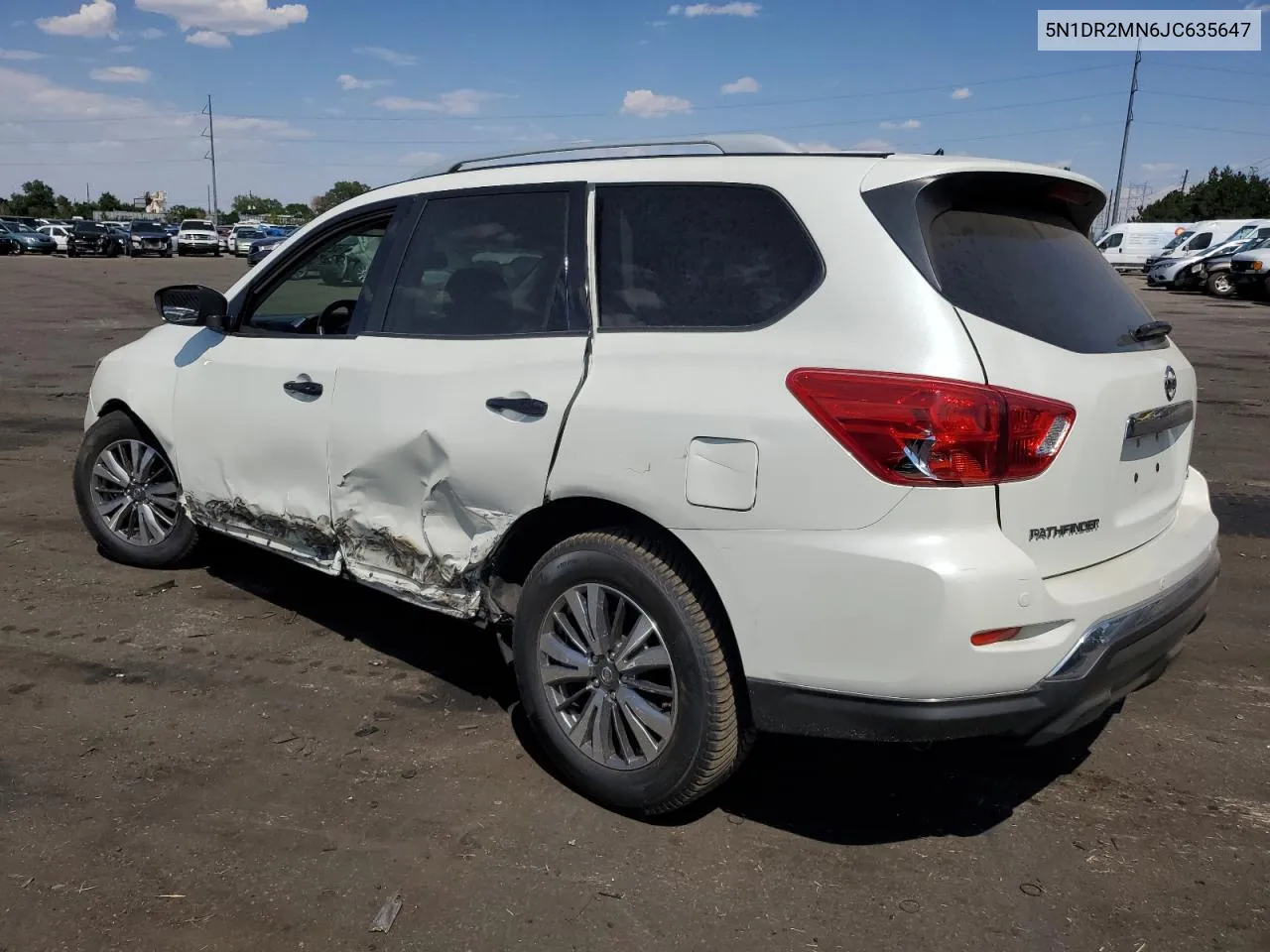 2018 Nissan Pathfinder S VIN: 5N1DR2MN6JC635647 Lot: 62957594