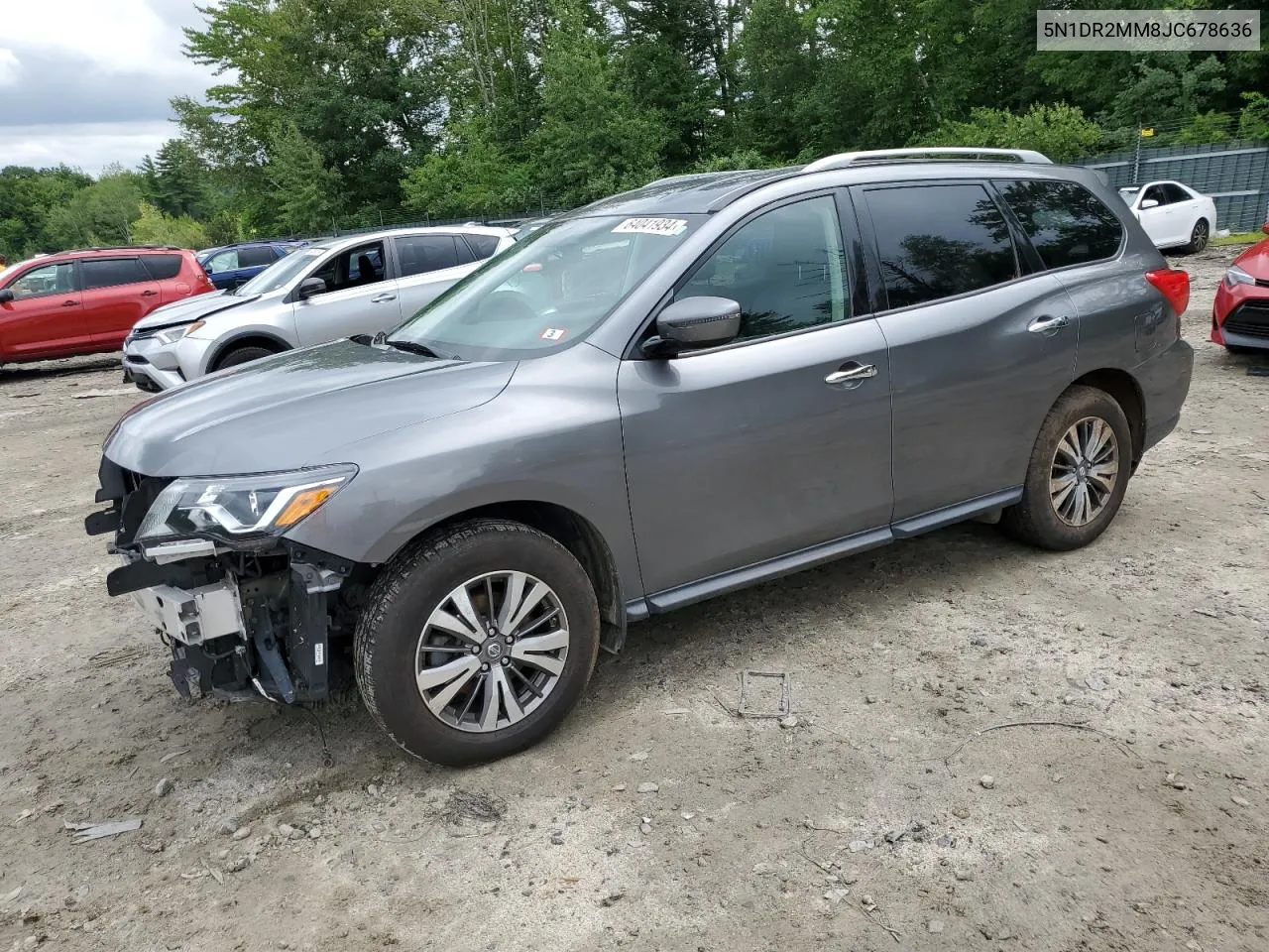 5N1DR2MM8JC678636 2018 Nissan Pathfinder S