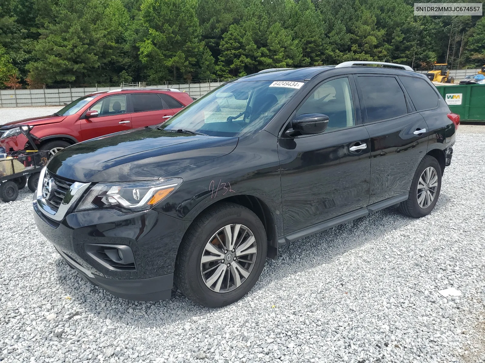 2018 Nissan Pathfinder S VIN: 5N1DR2MM3JC674557 Lot: 64249434