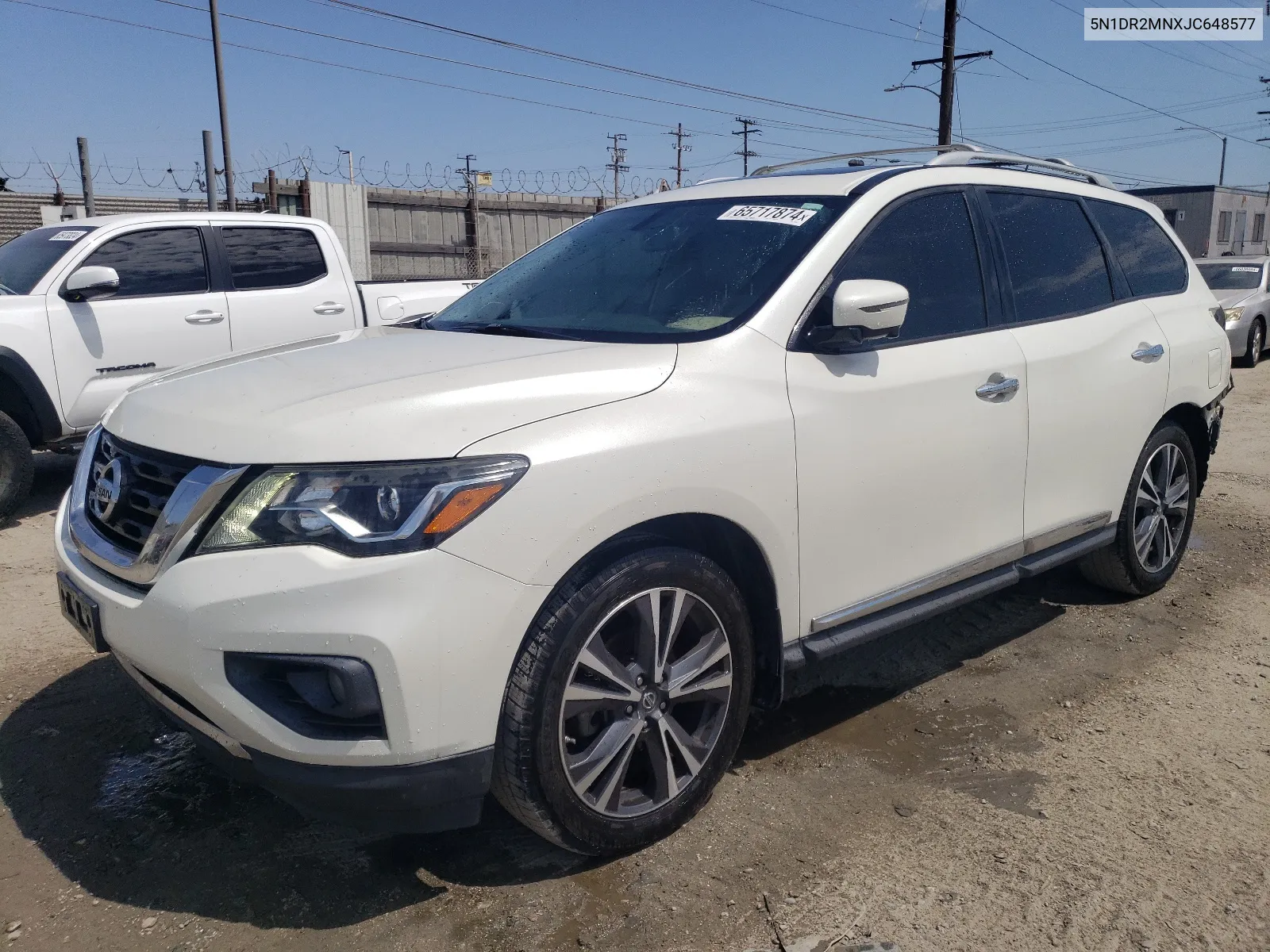 2018 Nissan Pathfinder S VIN: 5N1DR2MNXJC648577 Lot: 65717874