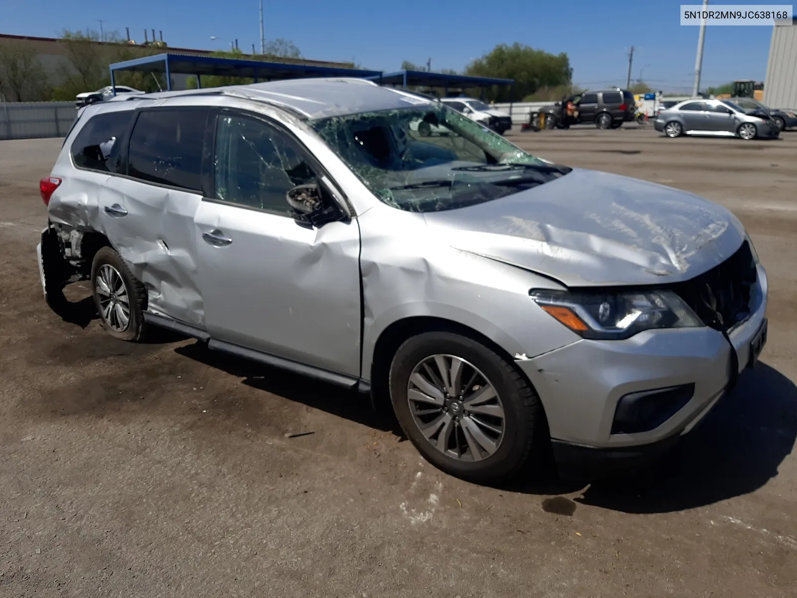 5N1DR2MN9JC638168 2018 Nissan Pathfinder S