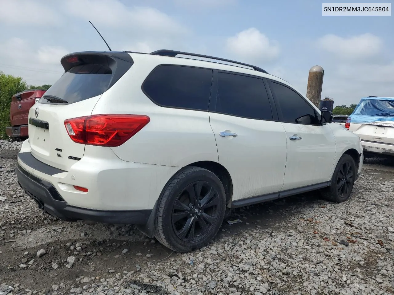 2018 Nissan Pathfinder S VIN: 5N1DR2MM3JC645804 Lot: 66303244