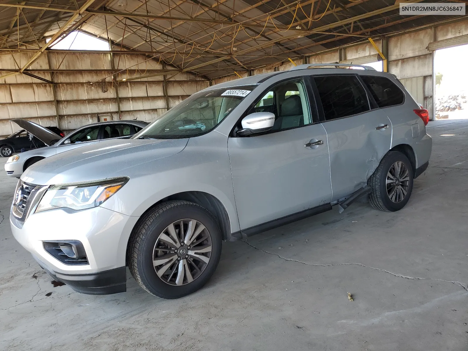 2018 Nissan Pathfinder S VIN: 5N1DR2MN8JC636847 Lot: 66557214