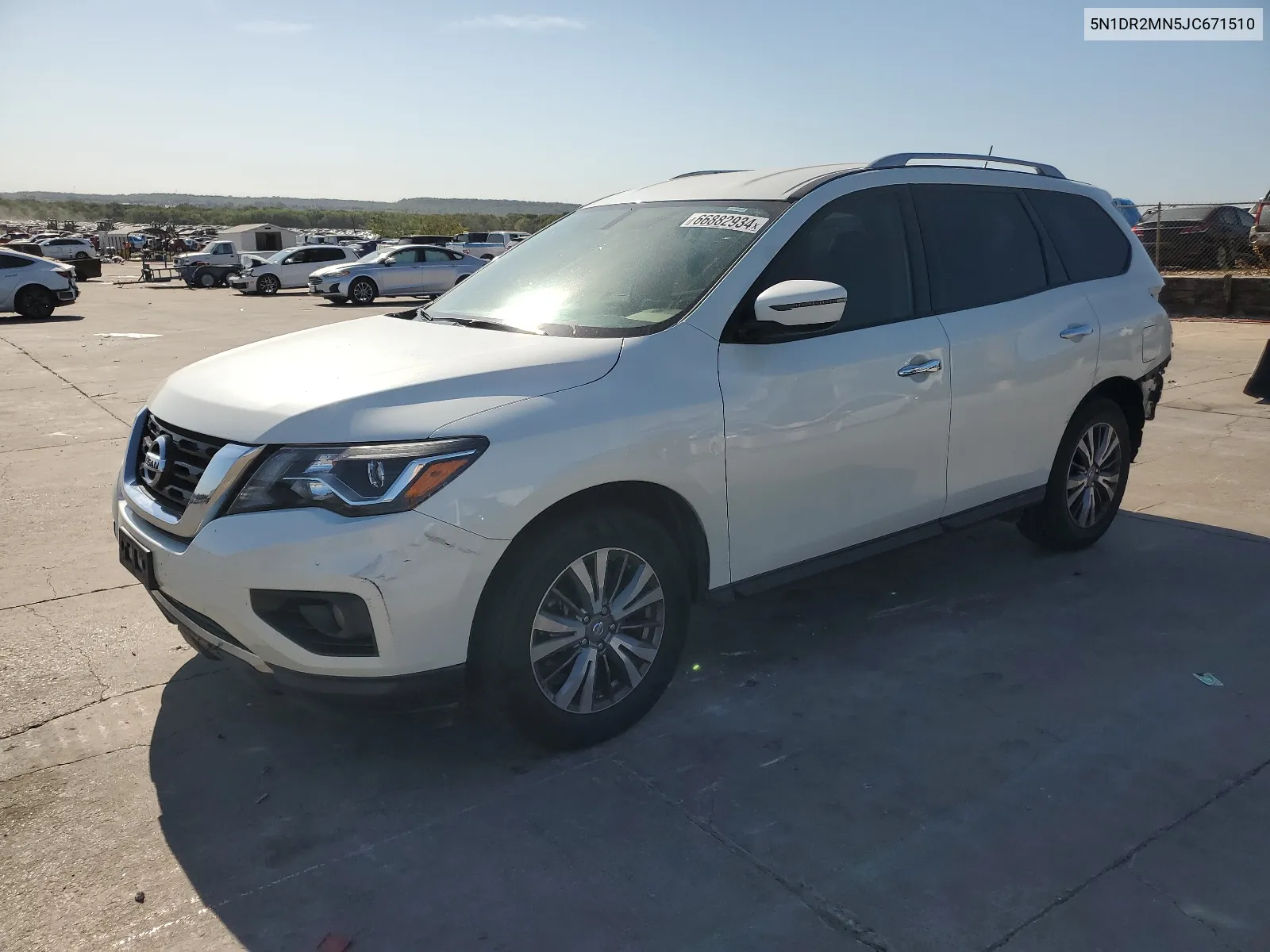 2018 Nissan Pathfinder S VIN: 5N1DR2MN5JC671510 Lot: 66882934