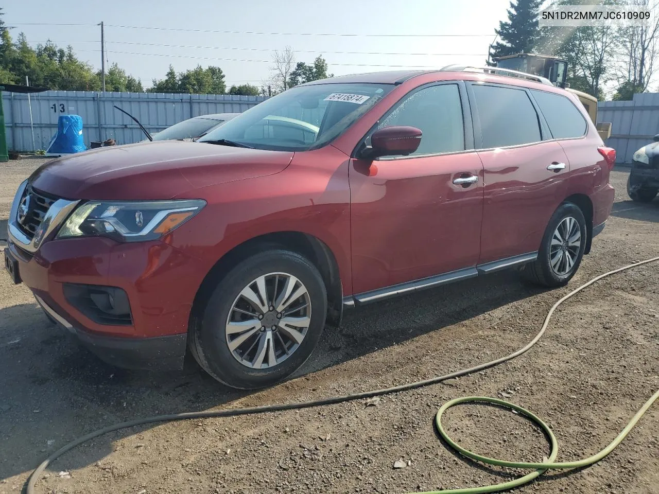 2018 Nissan Pathfinder S VIN: 5N1DR2MM7JC610909 Lot: 67415874