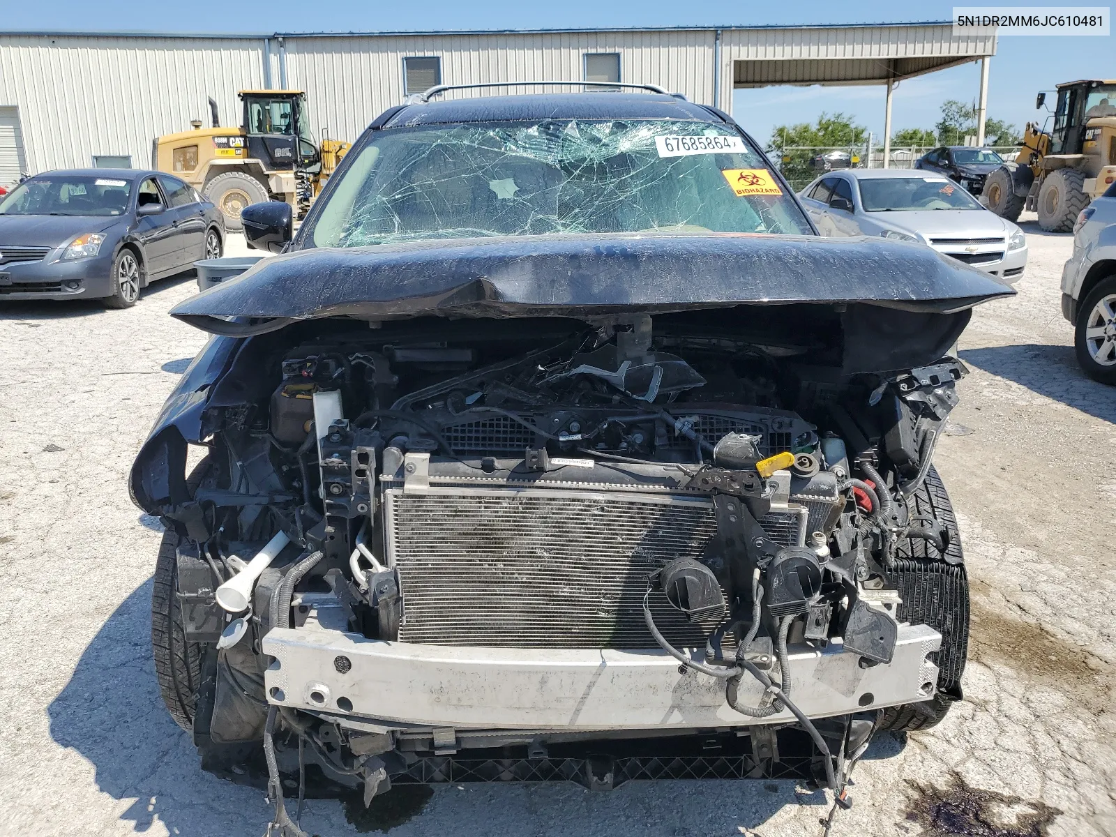 2018 Nissan Pathfinder S VIN: 5N1DR2MM6JC610481 Lot: 67685864