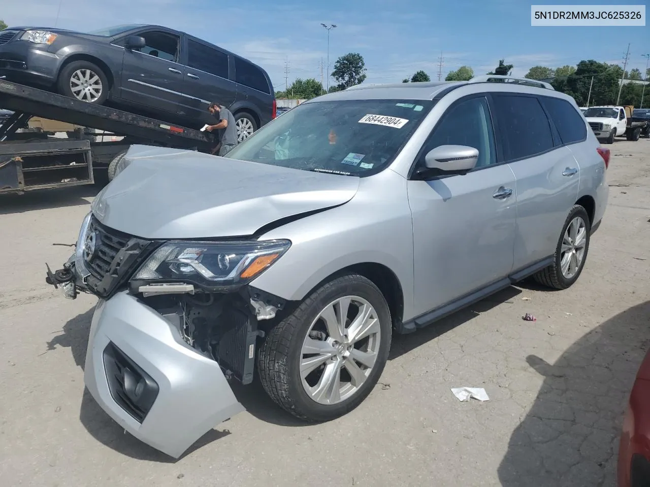 2018 Nissan Pathfinder S VIN: 5N1DR2MM3JC625326 Lot: 68442904