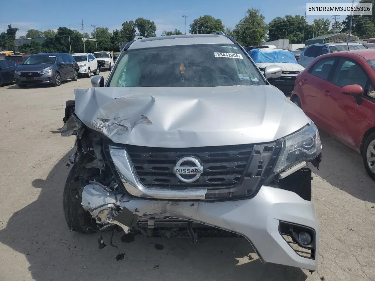 2018 Nissan Pathfinder S VIN: 5N1DR2MM3JC625326 Lot: 68442904