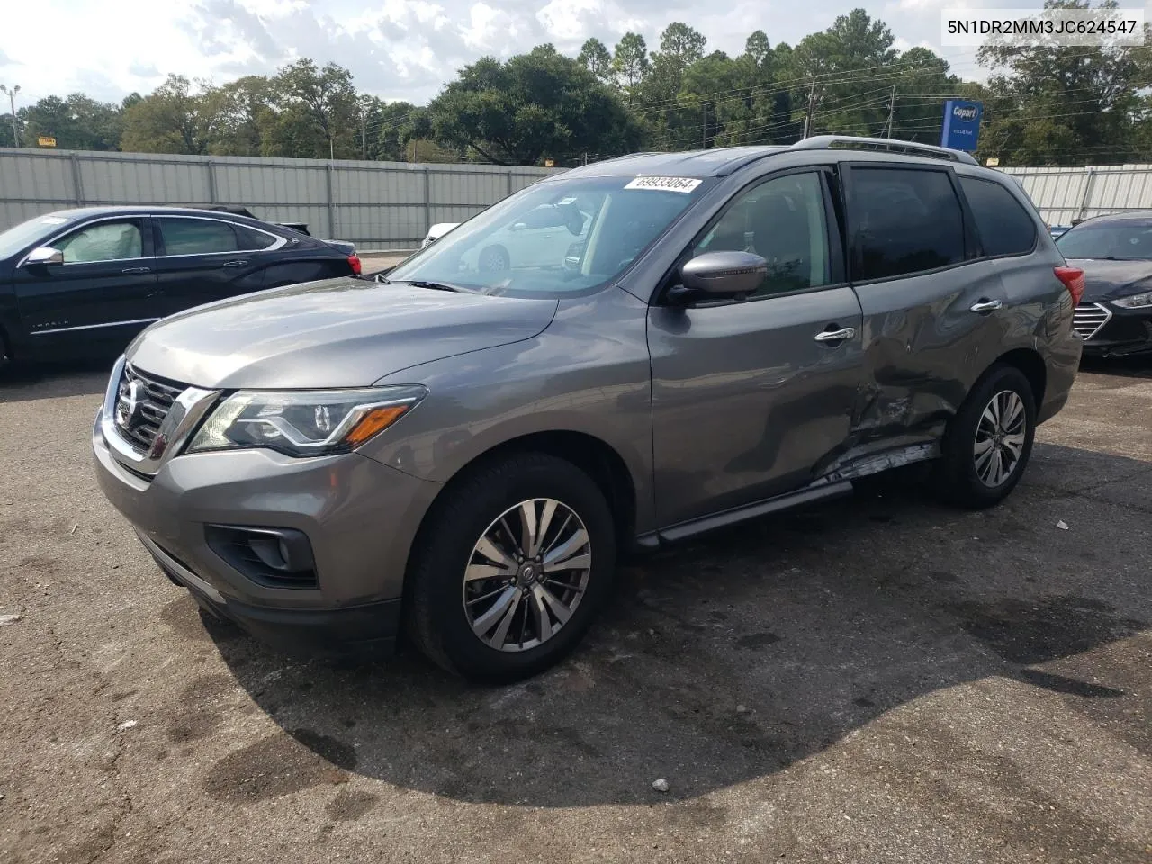 5N1DR2MM3JC624547 2018 Nissan Pathfinder S