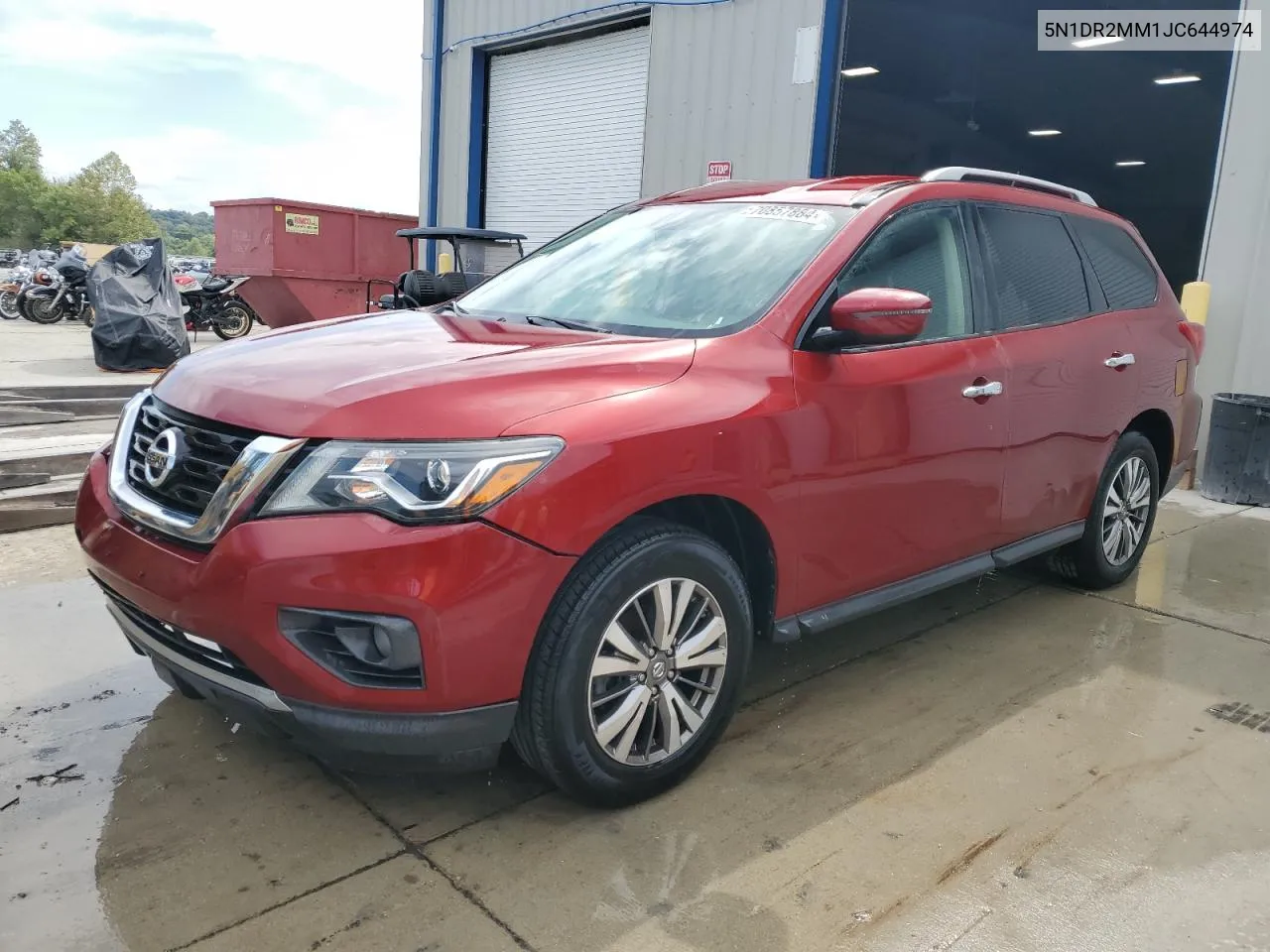 2018 Nissan Pathfinder S VIN: 5N1DR2MM1JC644974 Lot: 70857884