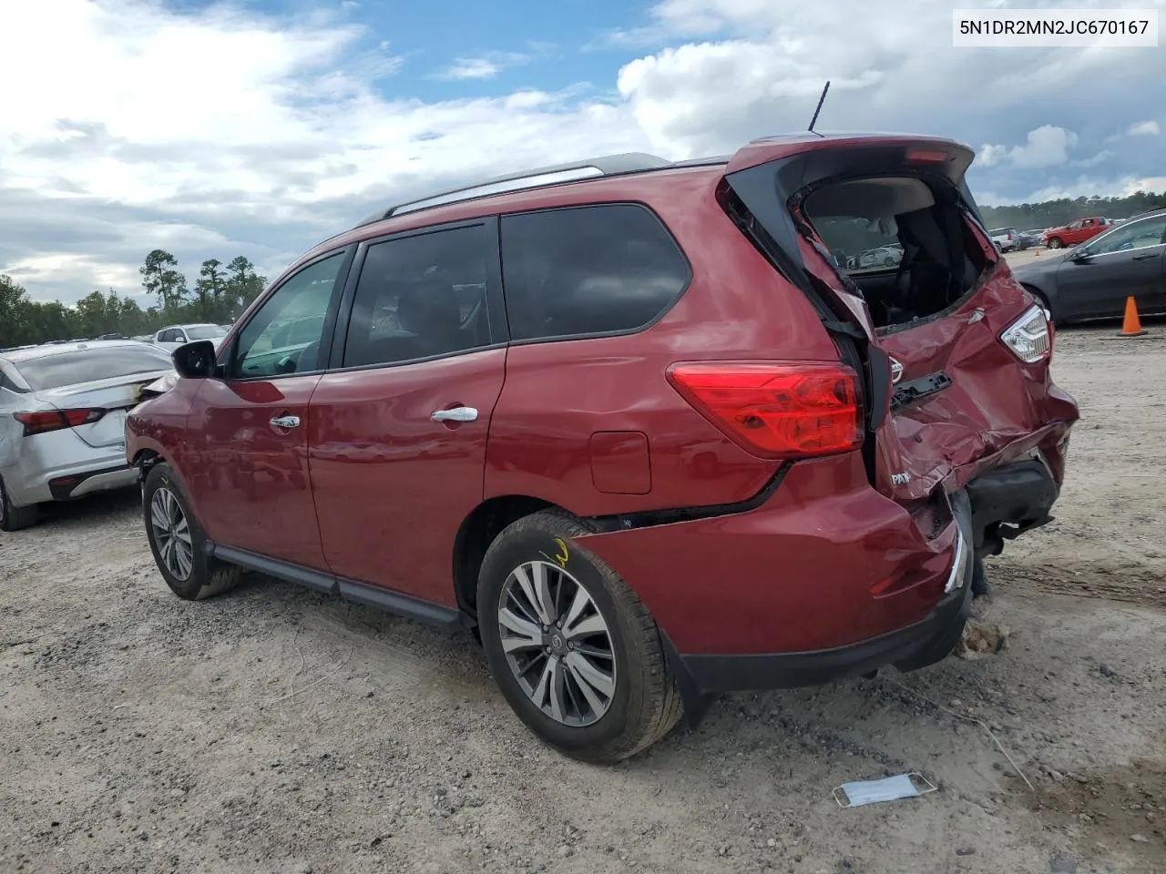 2018 Nissan Pathfinder S VIN: 5N1DR2MN2JC670167 Lot: 70899944