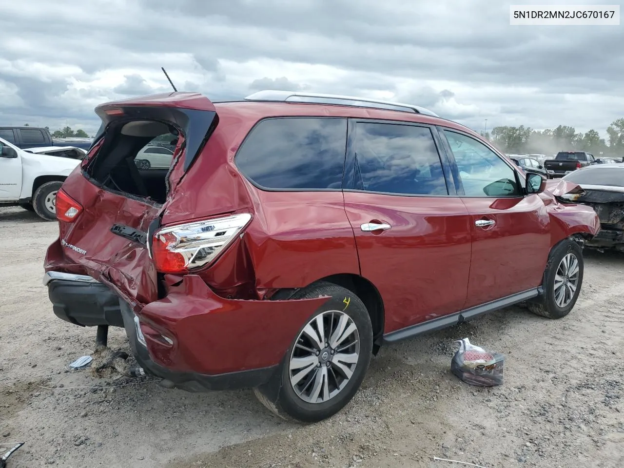 2018 Nissan Pathfinder S VIN: 5N1DR2MN2JC670167 Lot: 70899944