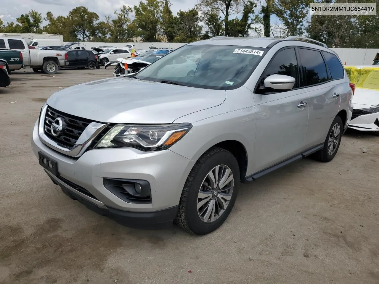 2018 Nissan Pathfinder S VIN: 5N1DR2MM1JC654419 Lot: 71445014