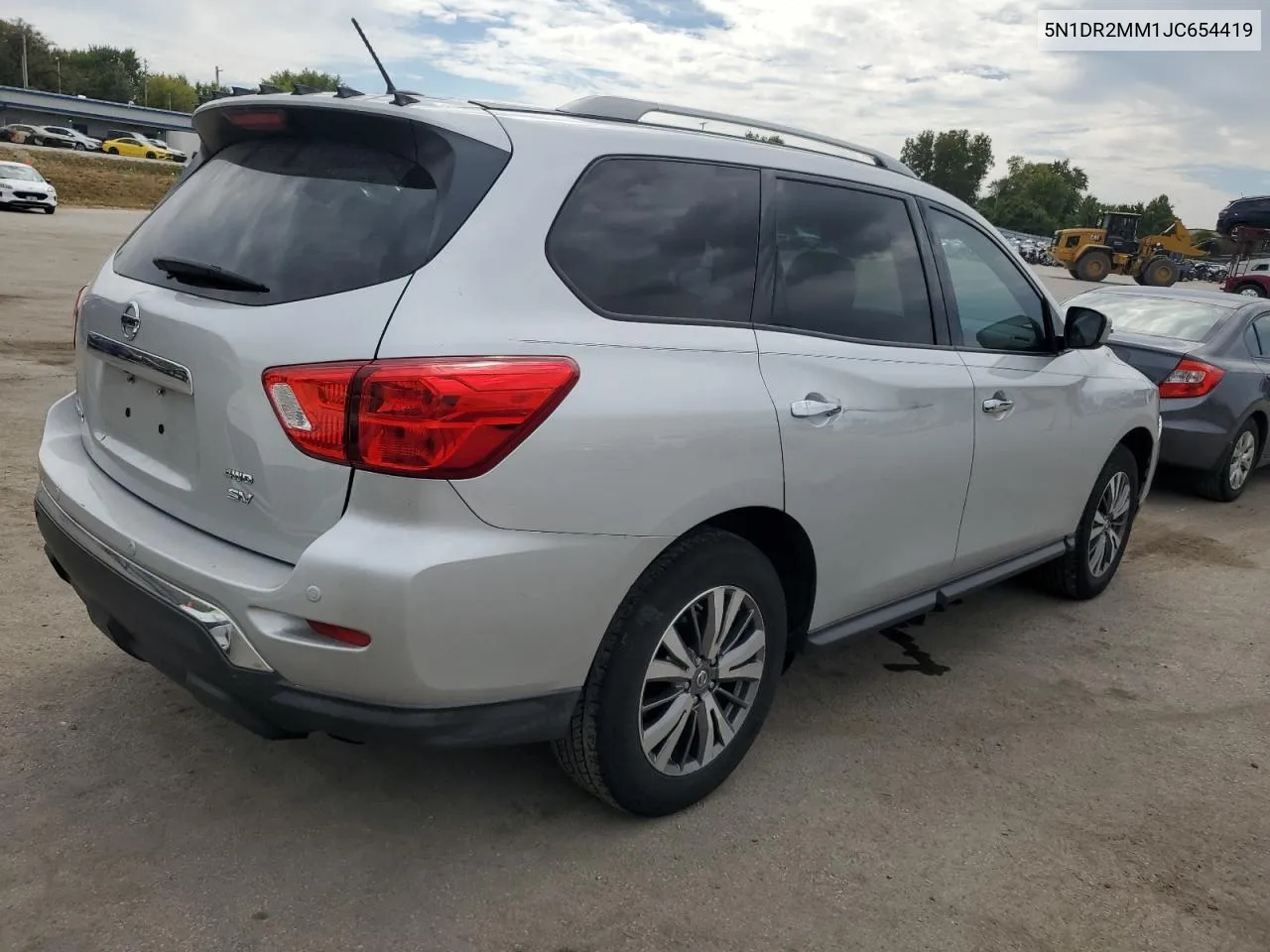 2018 Nissan Pathfinder S VIN: 5N1DR2MM1JC654419 Lot: 71445014