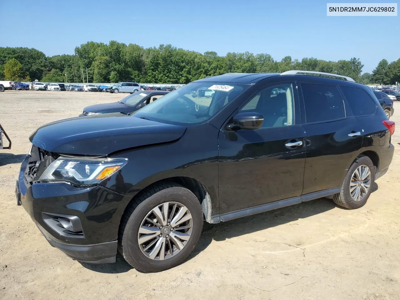 2018 Nissan Pathfinder S VIN: 5N1DR2MM7JC629802 Lot: 71525464