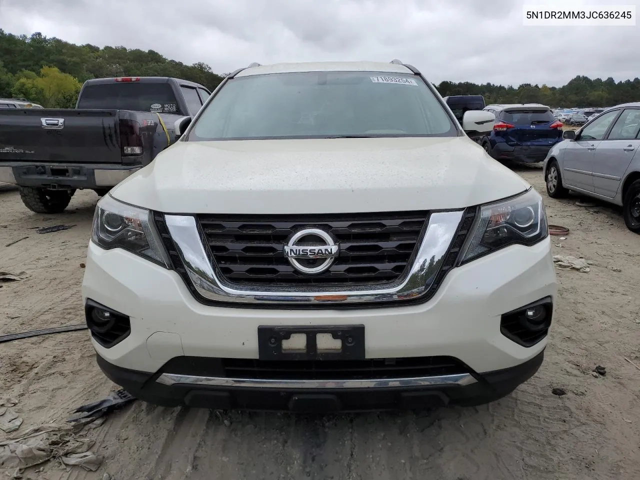 2018 Nissan Pathfinder S VIN: 5N1DR2MM3JC636245 Lot: 71893254