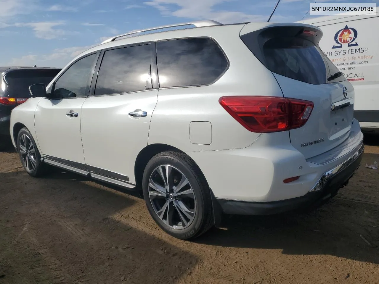 2018 Nissan Pathfinder S VIN: 5N1DR2MNXJC670188 Lot: 72137444