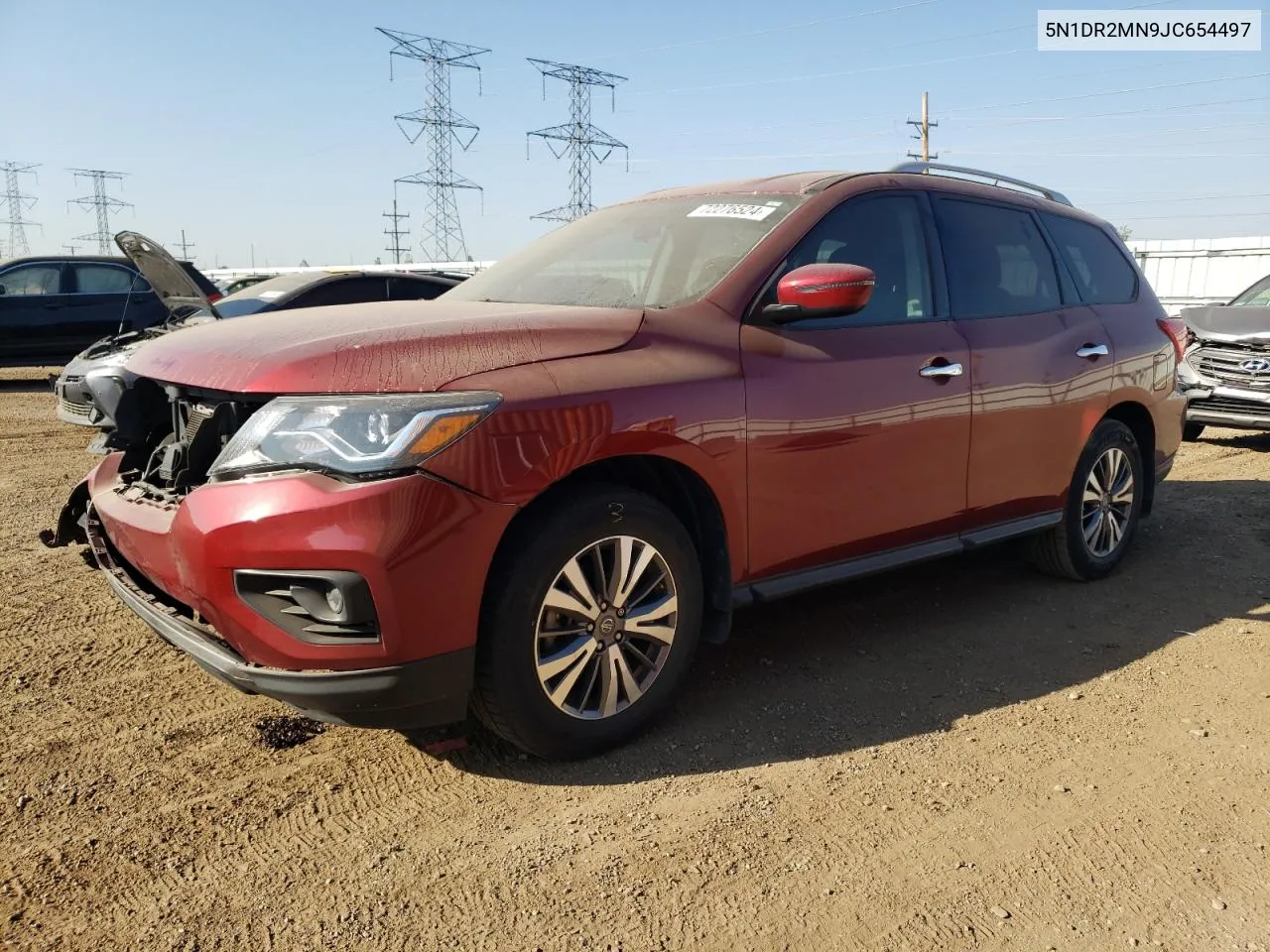 2018 Nissan Pathfinder S VIN: 5N1DR2MN9JC654497 Lot: 72276524