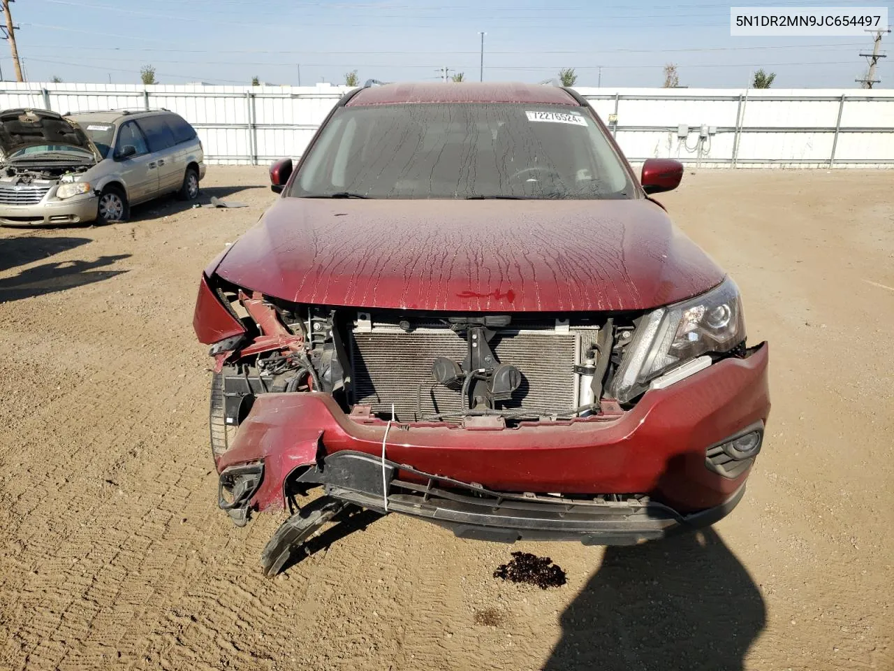 5N1DR2MN9JC654497 2018 Nissan Pathfinder S