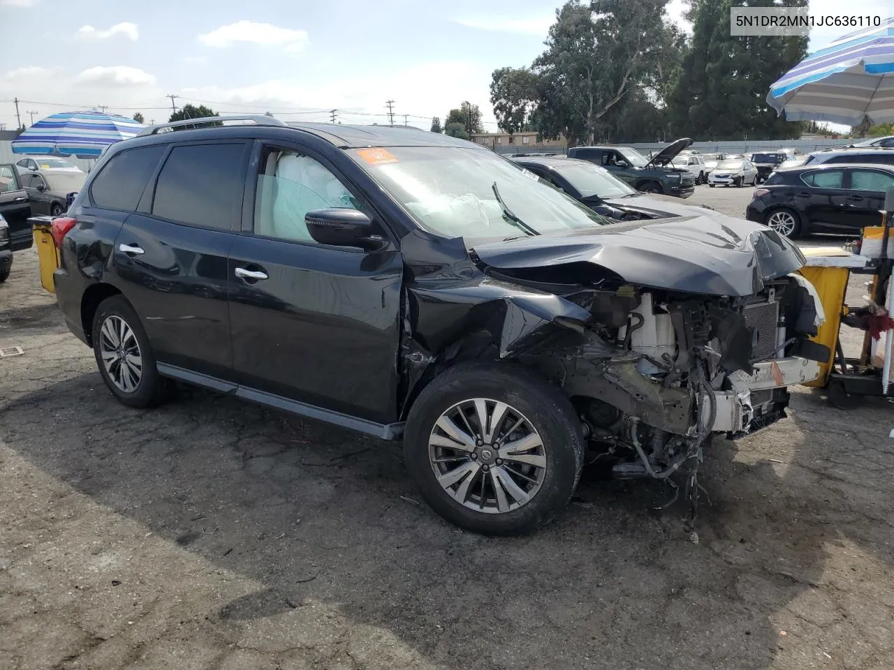 2018 Nissan Pathfinder S VIN: 5N1DR2MN1JC636110 Lot: 72396554