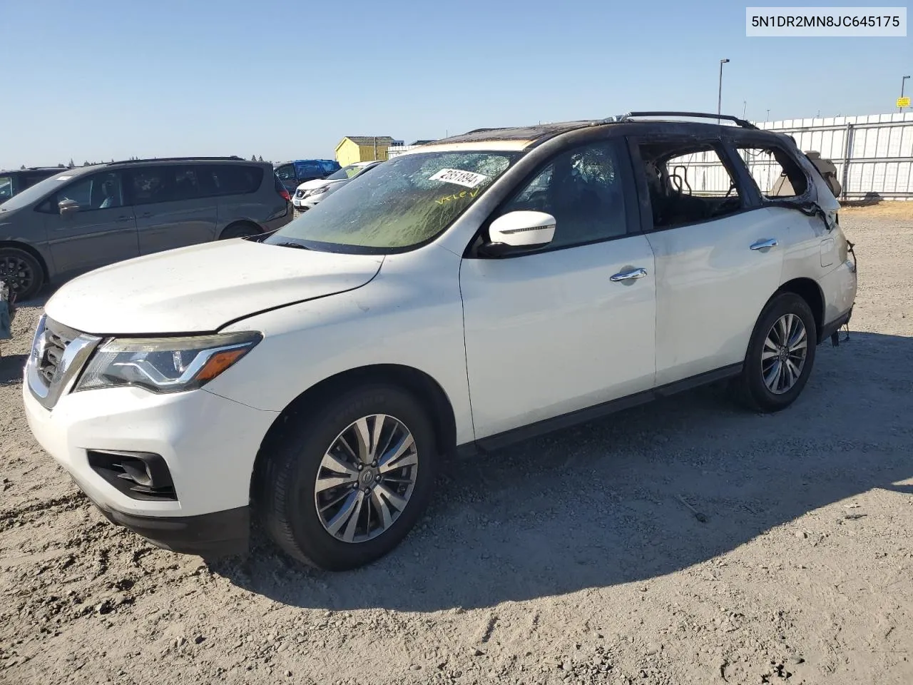 2018 Nissan Pathfinder S VIN: 5N1DR2MN8JC645175 Lot: 72851894