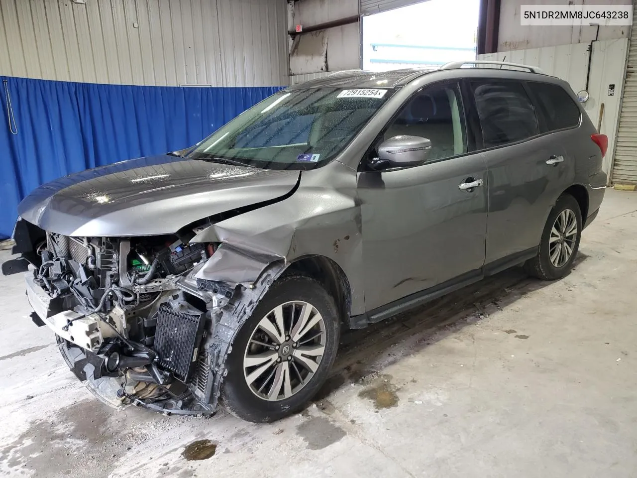 5N1DR2MM8JC643238 2018 Nissan Pathfinder S