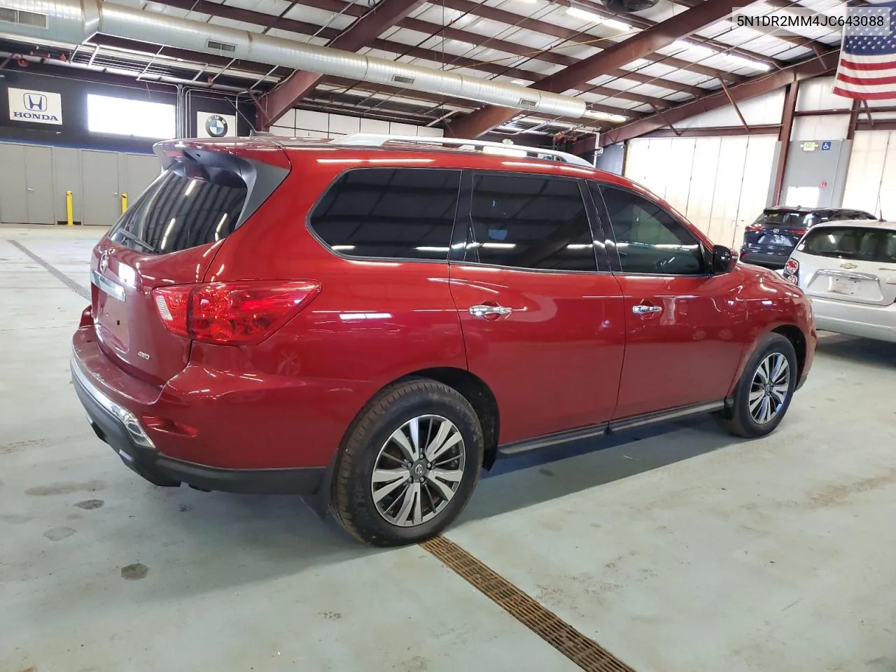 2018 Nissan Pathfinder S VIN: 5N1DR2MM4JC643088 Lot: 73023434