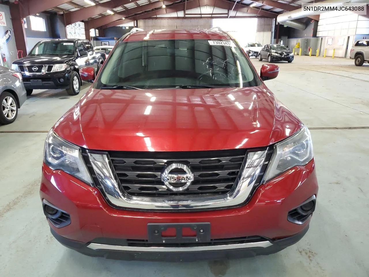 2018 Nissan Pathfinder S VIN: 5N1DR2MM4JC643088 Lot: 73023434