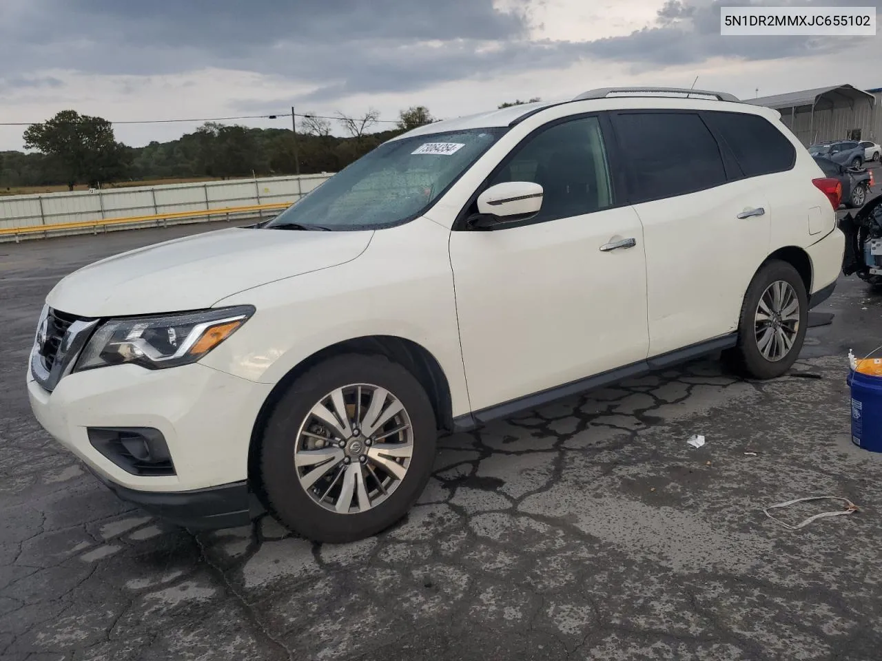 2018 Nissan Pathfinder S VIN: 5N1DR2MMXJC655102 Lot: 73064354