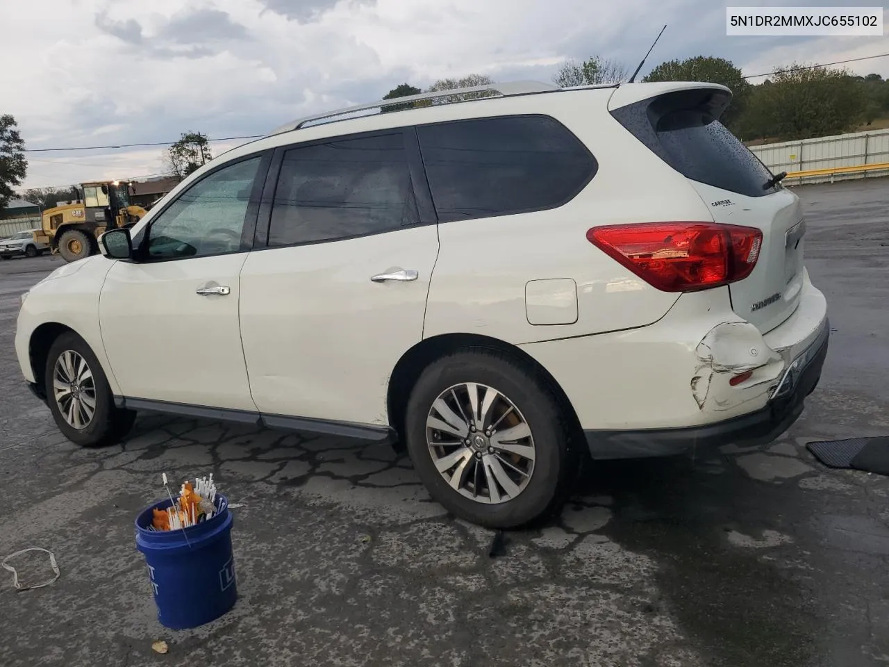 2018 Nissan Pathfinder S VIN: 5N1DR2MMXJC655102 Lot: 73064354