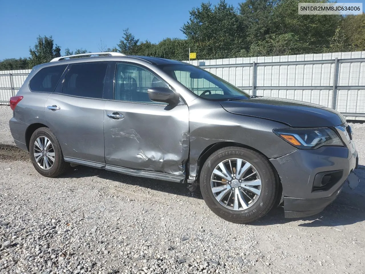 2018 Nissan Pathfinder S VIN: 5N1DR2MM8JC634006 Lot: 73197474