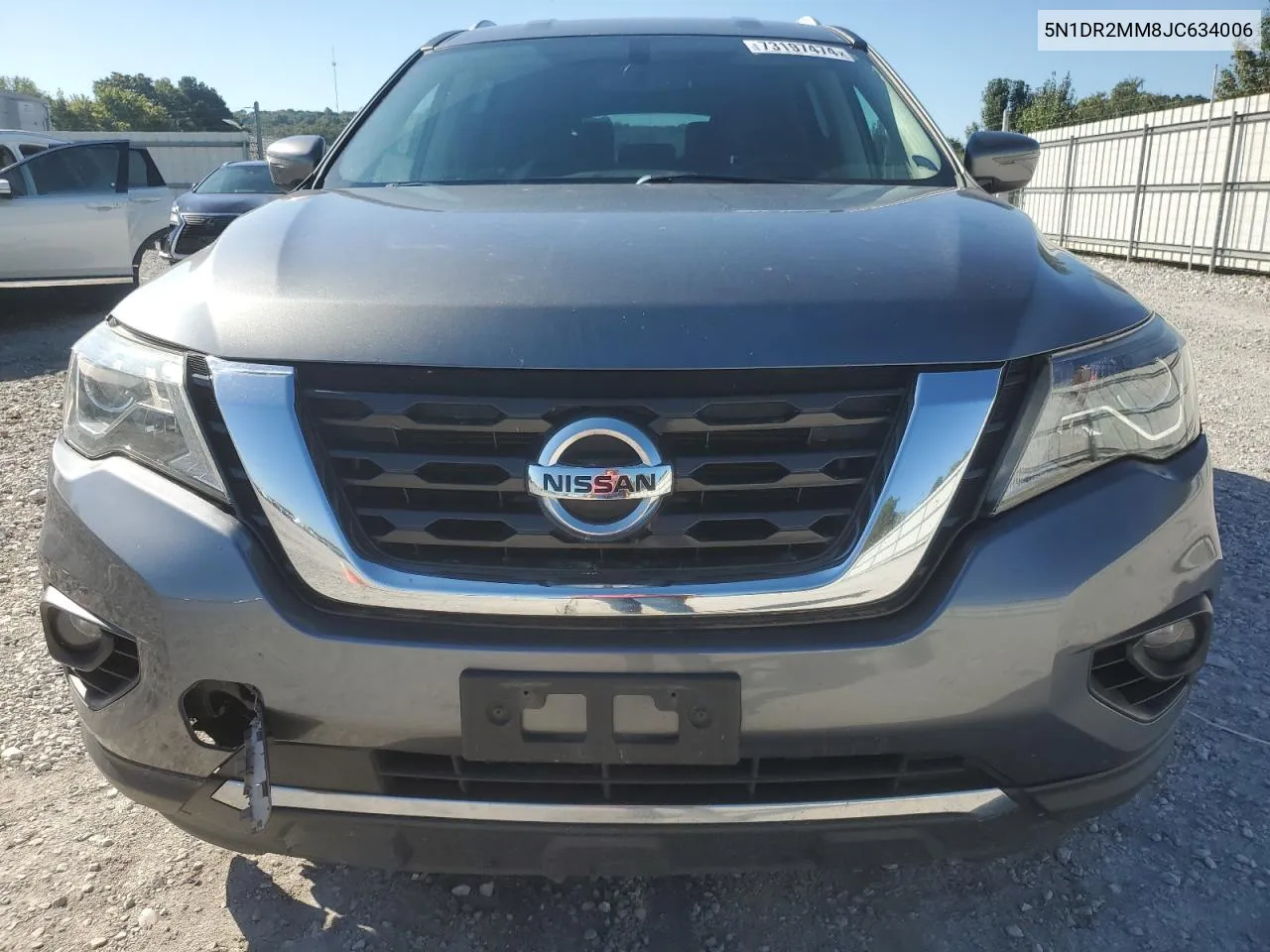 2018 Nissan Pathfinder S VIN: 5N1DR2MM8JC634006 Lot: 73197474