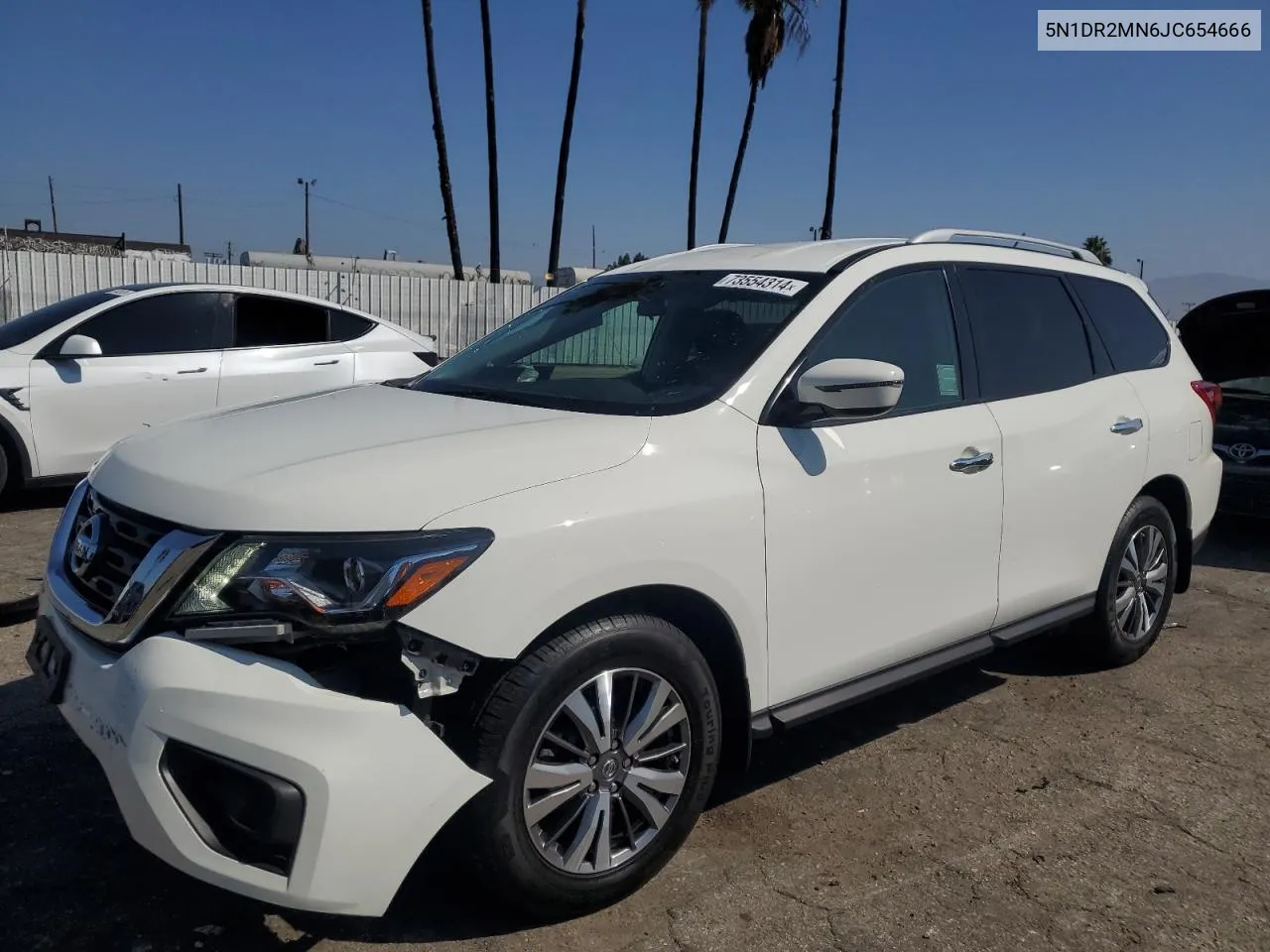 2018 Nissan Pathfinder S VIN: 5N1DR2MN6JC654666 Lot: 73554314