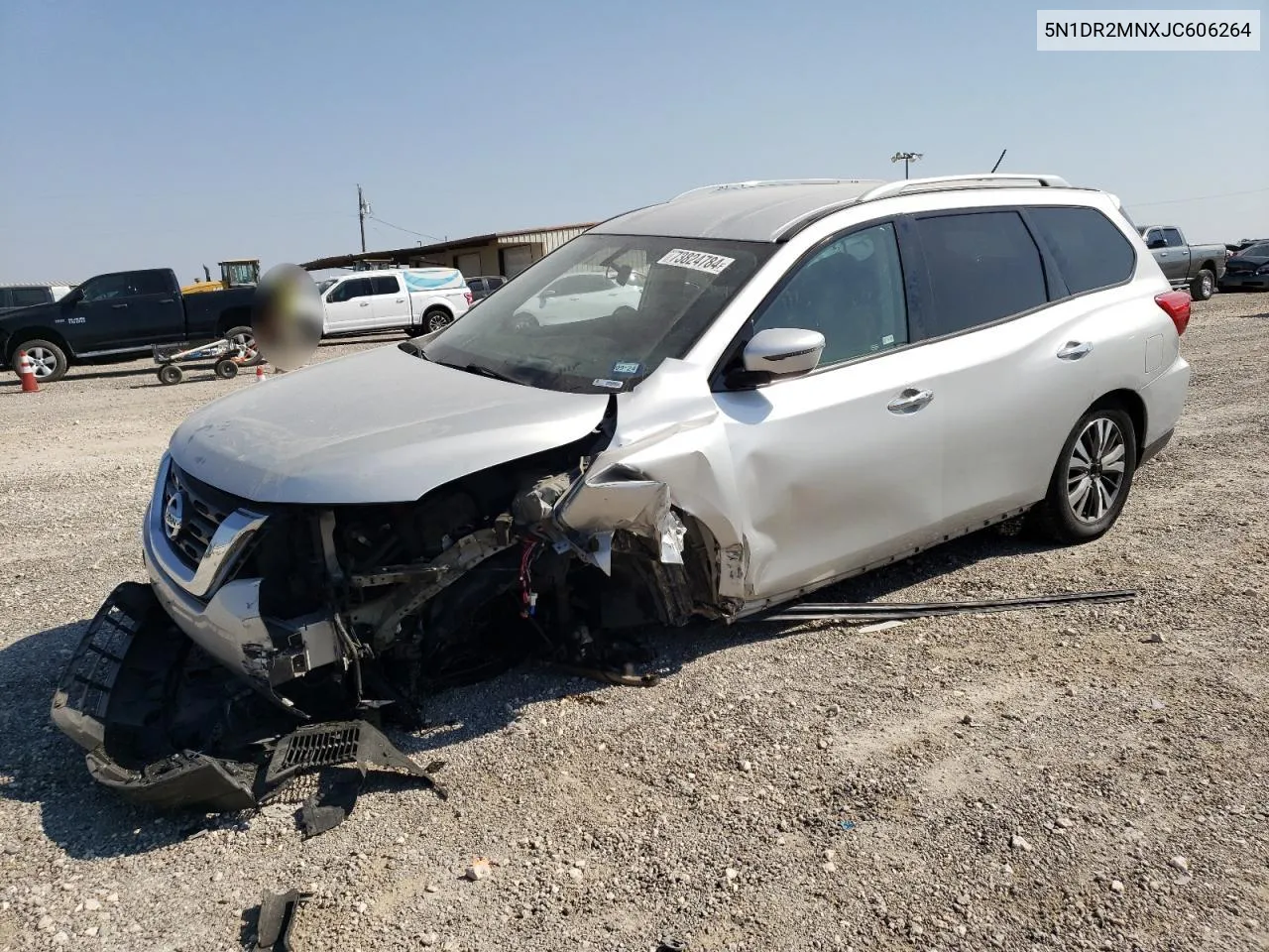 2018 Nissan Pathfinder S VIN: 5N1DR2MNXJC606264 Lot: 73824784