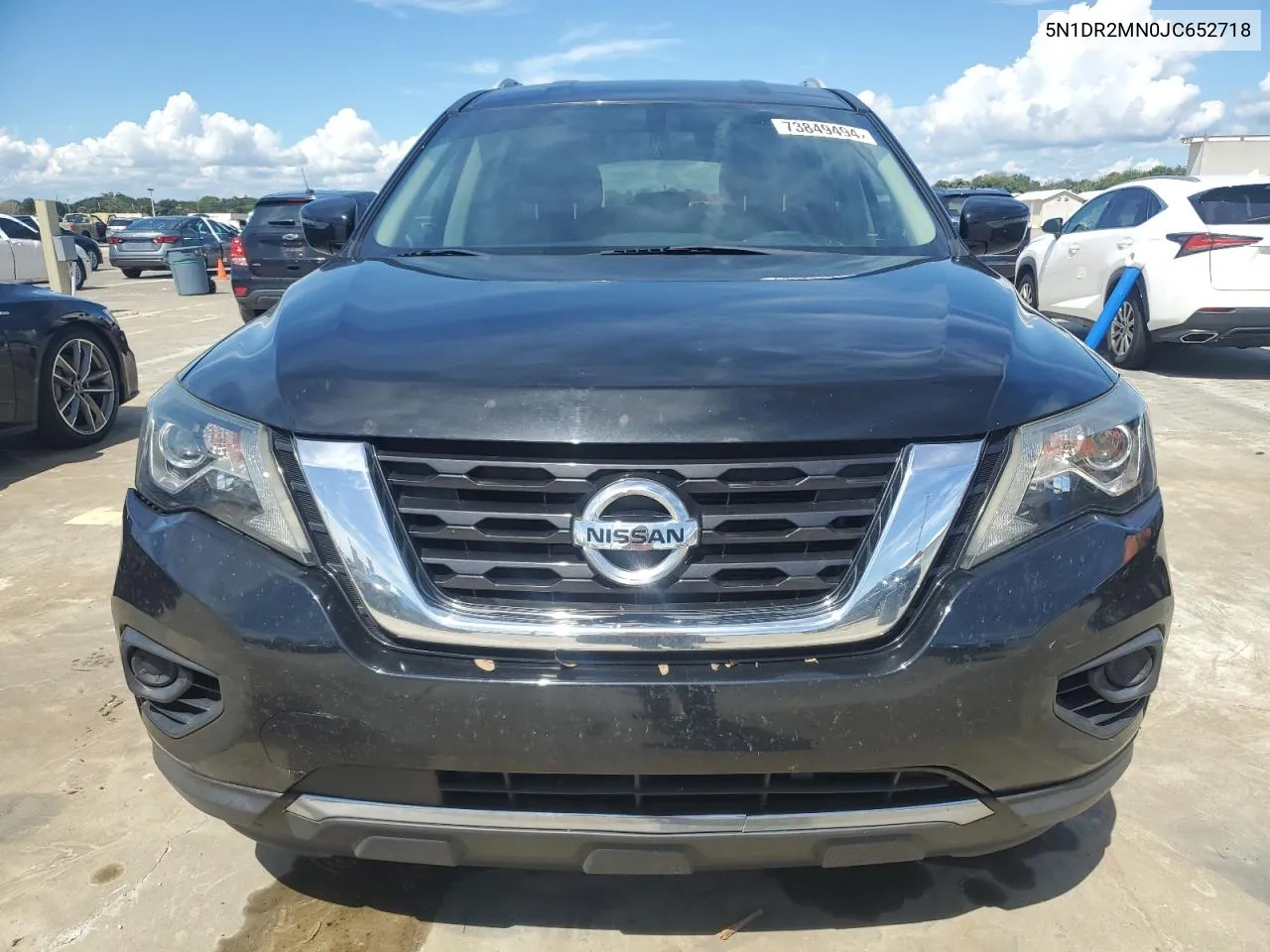 2018 Nissan Pathfinder S VIN: 5N1DR2MN0JC652718 Lot: 73849494