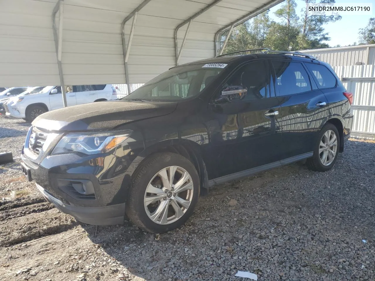 2018 Nissan Pathfinder S VIN: 5N1DR2MM8JC617190 Lot: 73885264