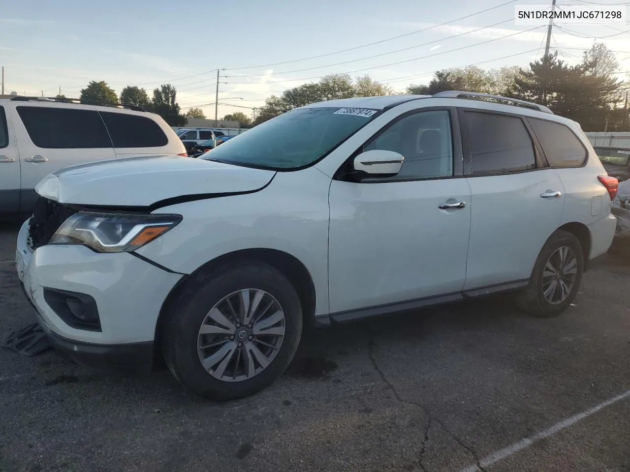 2018 Nissan Pathfinder S VIN: 5N1DR2MM1JC671298 Lot: 73887974