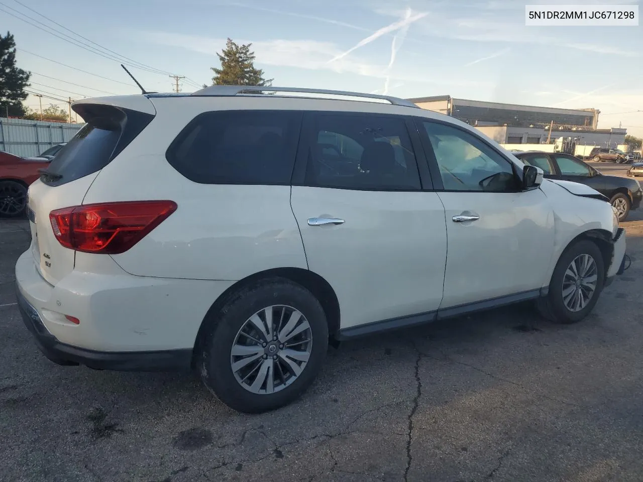 2018 Nissan Pathfinder S VIN: 5N1DR2MM1JC671298 Lot: 73887974