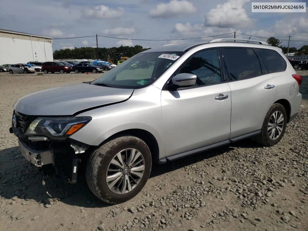 2018 Nissan Pathfinder S VIN: 5N1DR2MM9JC624696 Lot: 74236764