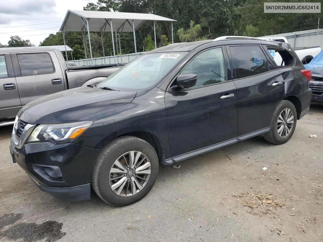 2018 Nissan Pathfinder S VIN: 5N1DR2MM3JC652414 Lot: 74629984