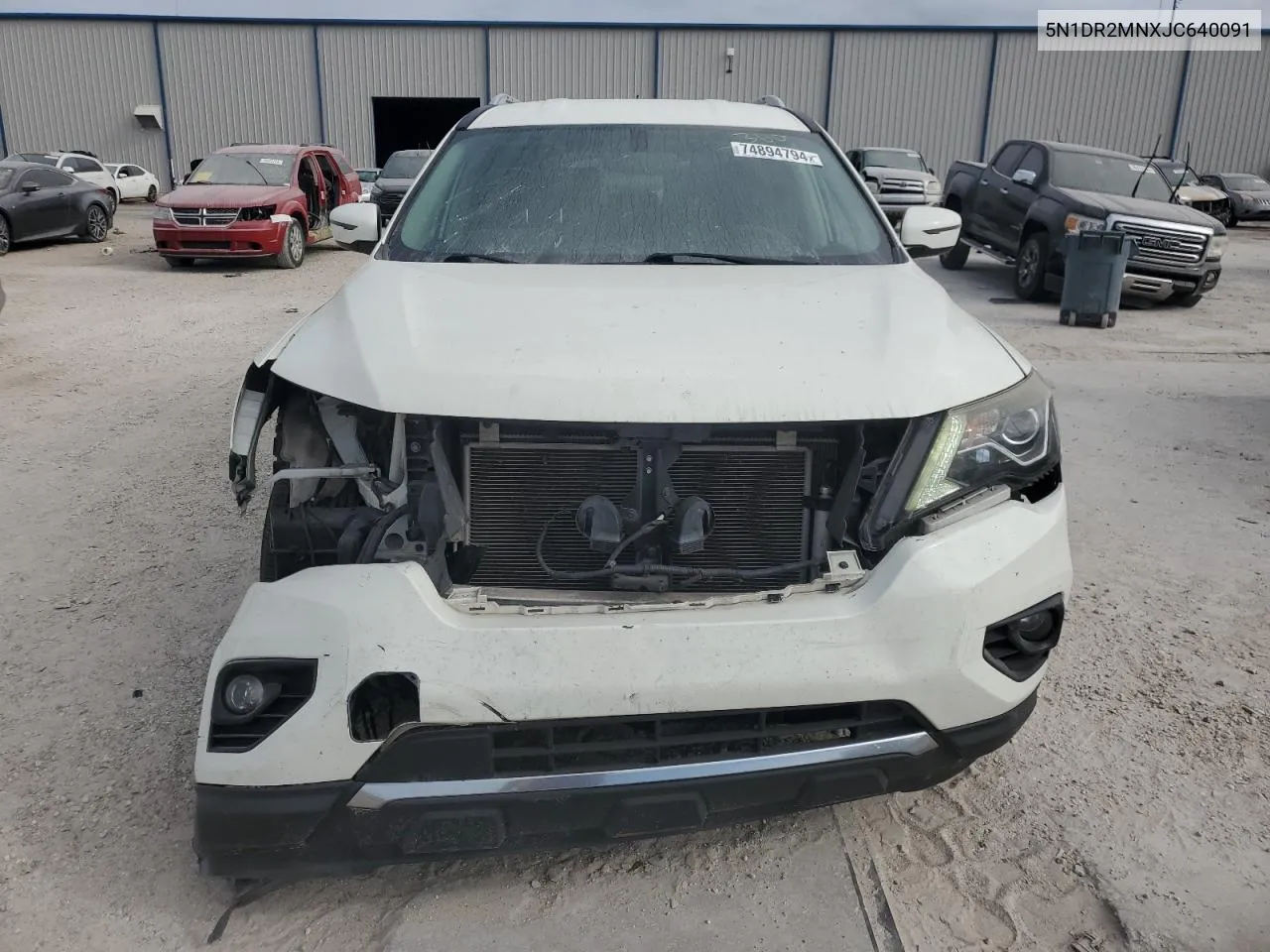 2018 Nissan Pathfinder S VIN: 5N1DR2MNXJC640091 Lot: 74894794